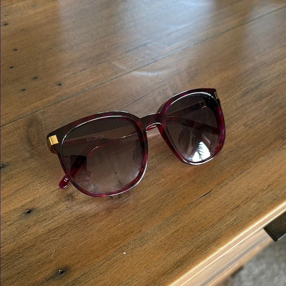 Women's Burgundy Wildfox Sunglasses